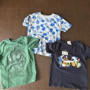 Kids Graphic T-Shirts Set - Boys 3 Pack Bundle